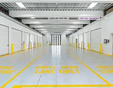 Interior of EZ Storage and storage units at Farmingtonhill, MI location