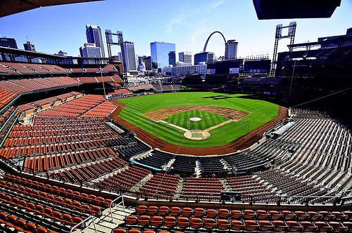 View of St Louis from Busch Stadium