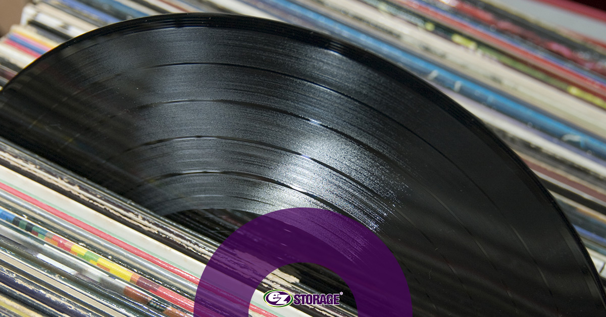 Close-up of a vinyl record