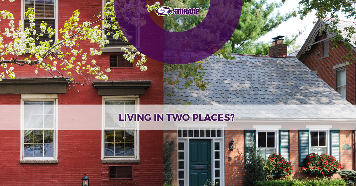 An outside view of a red bricked building next to a house