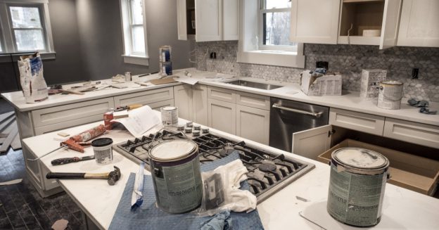 Kitchen in remodel stage